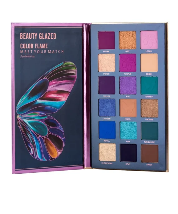 Paleta de Sombra Mariposas Color Flame - Beauty Glazed