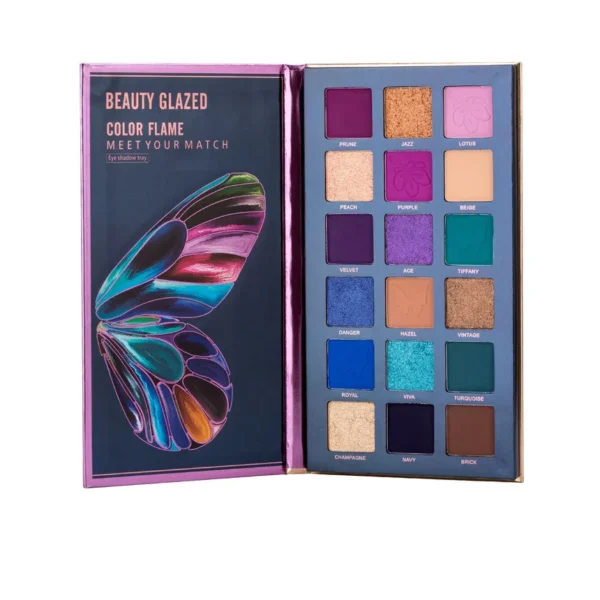 Paleta de Sombra Mariposas Color Flame - Beauty Glazed